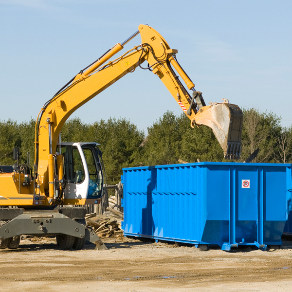 what size residential dumpster rentals are available in Bethel Missouri